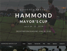 Tablet Screenshot of hammondmayorscup.org